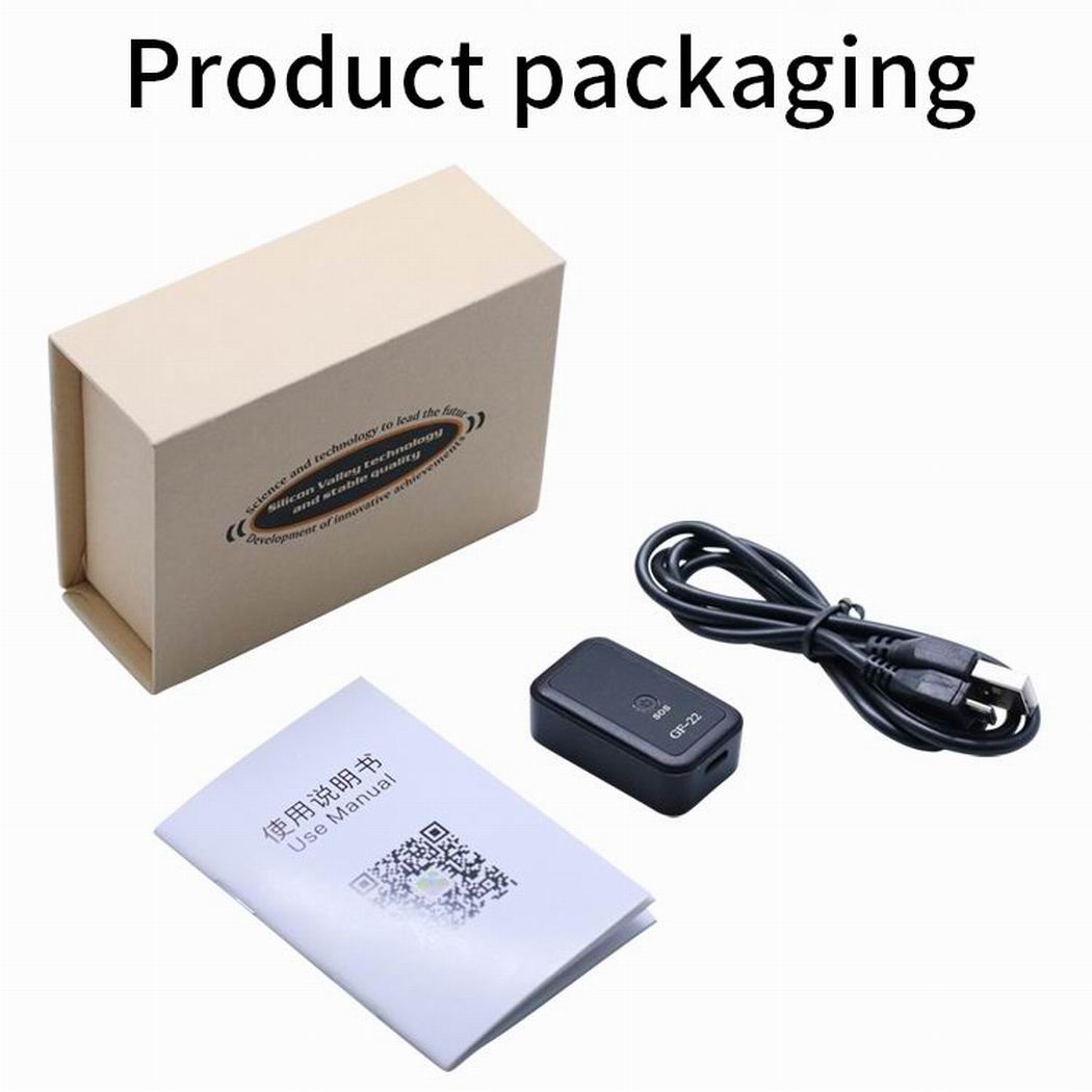 GF22 Multifunctional Mini Car Trackers Anti-Lost Alarm GPS/LBS/ WiFi Real Time Tracking Voice Locator Device GPS Tracker Positioning Real-Time Vehicle
