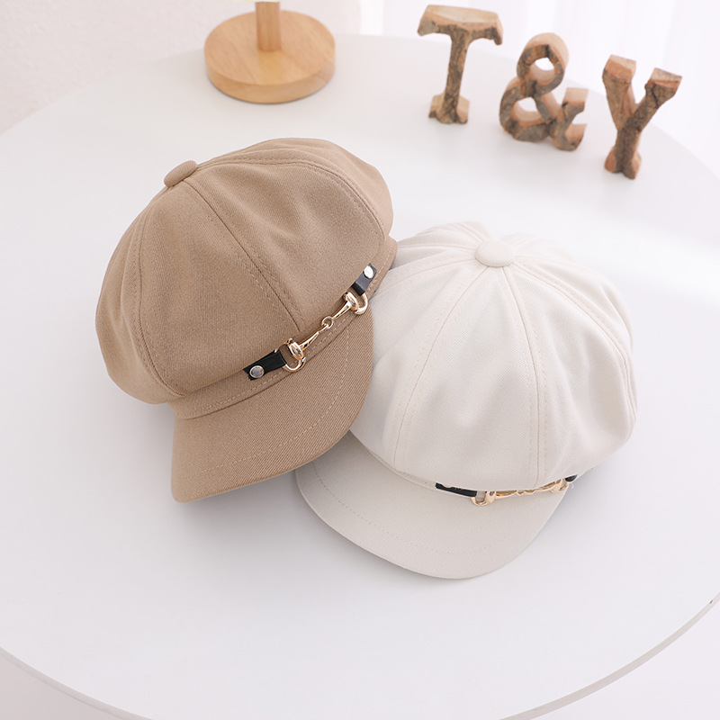 Kids Hats for Girl Baby Children Beret Caps Cotton Octagonal Fashion Newborn Photography Props Child Hat Baby Boys Cap 3-8 Years