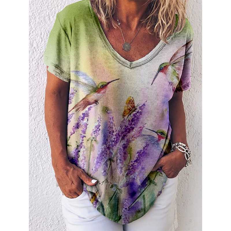 Women's T-Shirt Ladies Oversized Loose Streetwear Women's V-neck Short Sleeve 3D Bird Print Summer Casual Fashion ClothingWomen's, Vtdws107881sj6736
Women's T-Shirt Ladies Oversized Loose Streetwear Women's V-neck Short Sleeve 3D Bird Print Summer Casual Fashion ClothingWomen's, Vtdws107881sj6736