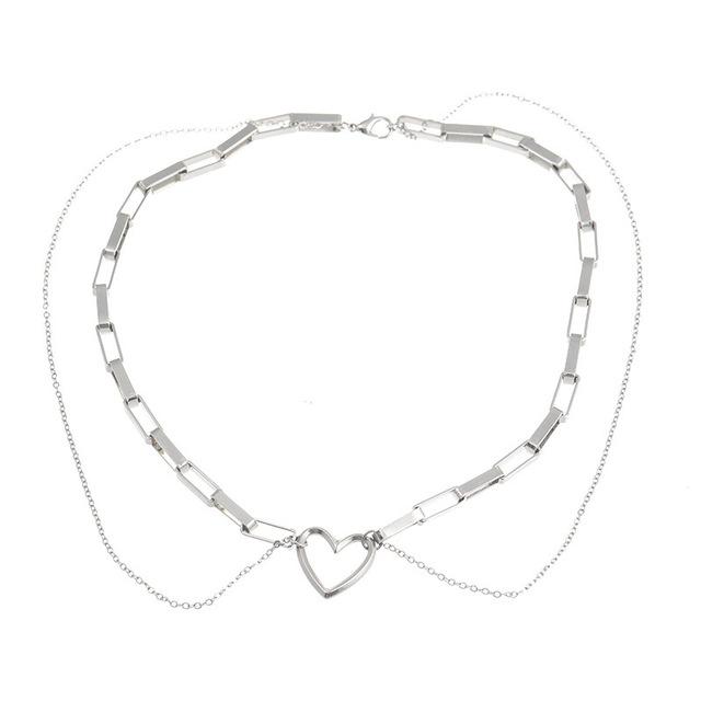 Pendant Necklaces Fashion Jewelry Double Chain Necklace Cool Style Hip Hop Two Layer Heart Charm Women For Party Gifts
Pendant Necklaces Fashion Jewelry Double Chain Necklace Cool Style Hip Hop Two Layer Heart Charm Women For Party Gifts