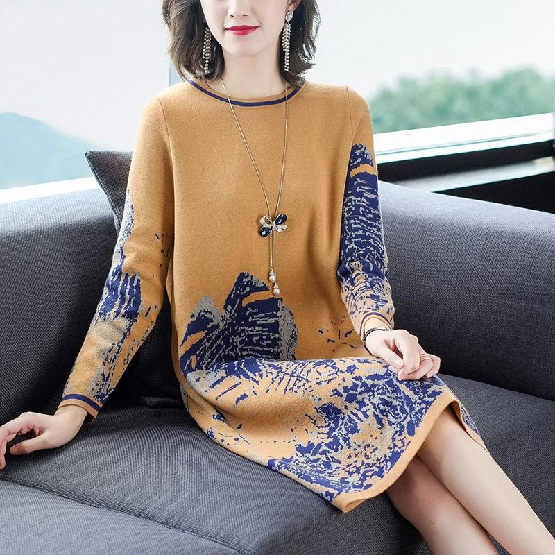 Casual Dresses 2022 Winter Plus Size O-Neck Knitting Midi Autumn Vintage Women Printed Sweater Dress Elegant Bodycon Vestidos, Black;gray
Casual Dresses 2022 Winter Plus Size O-Neck Knitting Midi Autumn Vintage Women Printed Sweater Dress Elegant Bodycon Vestidos, Black;gray