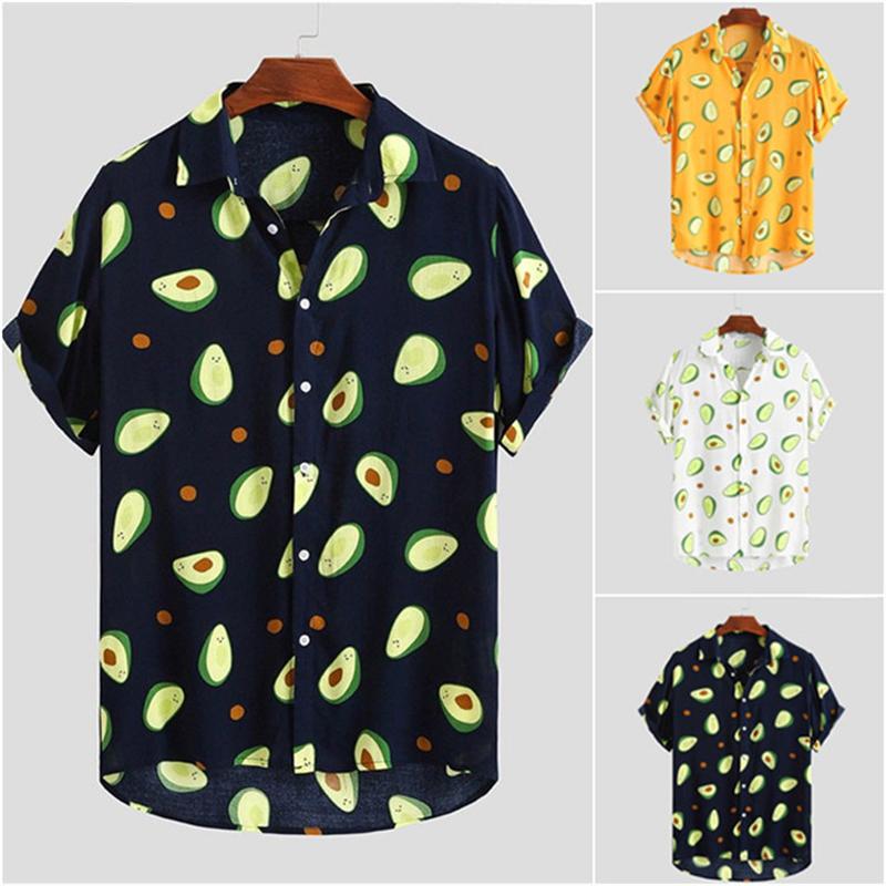 Men's Casual Shirts European American Avocado Printing Short-Sleeved Beach Hawaiian Shirt Summer Style Men Loose Oversize Lapel Youth TopsMe, C69325 navy blue
Men's Casual Shirts European American Avocado Printing Short-Sleeved Beach Hawaiian Shirt Summer Style Men Loose Oversize Lapel Youth TopsMe, C69325 navy blue
