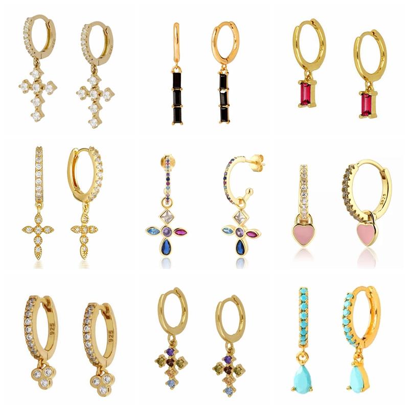 Hoop & Huggie Personality Cross Pendant Gold Silver Color Earring Hypoallergenic Star Ear Jewelry For Women Men GiftHoop
Hoop & Huggie Personality Cross Pendant Gold Silver Color Earring Hypoallergenic Star Ear Jewelry For Women Men GiftHoop