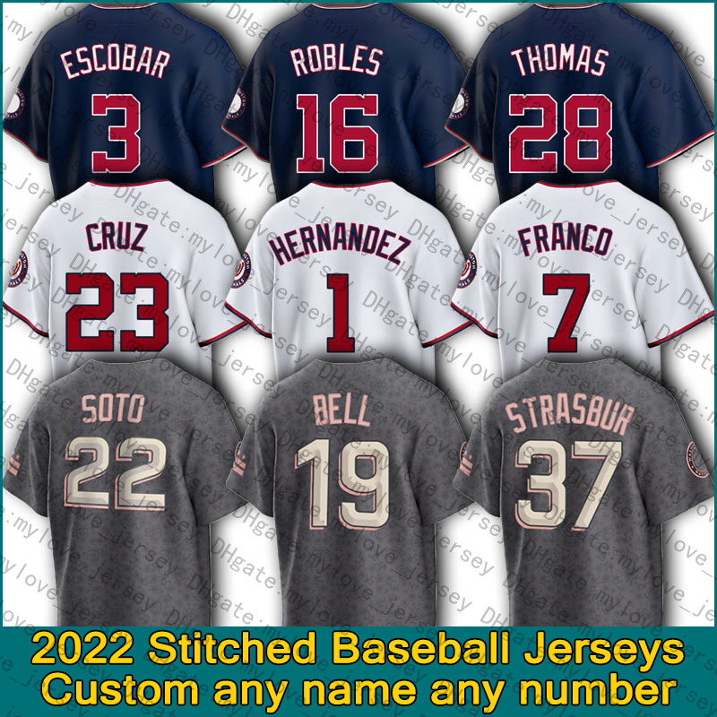 22 Juan Soto 8 Carter Kieboom Baseball Jersey Washington 2022 Cherry Blossom City Connect Nationals Nelson Cruz Josh Bell Keibert Ruiz Lane Thomas Stephen Strasburg, Man custom jersey (gm)
22 Juan Soto 8 Carter Kieboom Baseball Jersey Washington 2022 Cherry Blossom City Connect Nationals Nelson Cruz Josh Bell Keibert Ruiz Lane Thomas Stephen Strasburg, Man custom jersey (gm)