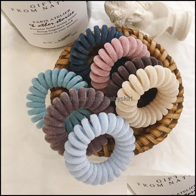 Hair Accessories Tools Products High Quality Flocking Telephone Wire Cord Tie Girls Elastic Band Ring Rope Candy Color Bracelet Stretchy H
Hair Accessories Tools Products High Quality Flocking Telephone Wire Cord Tie Girls Elastic Band Ring Rope Candy Color Bracelet Stretchy H