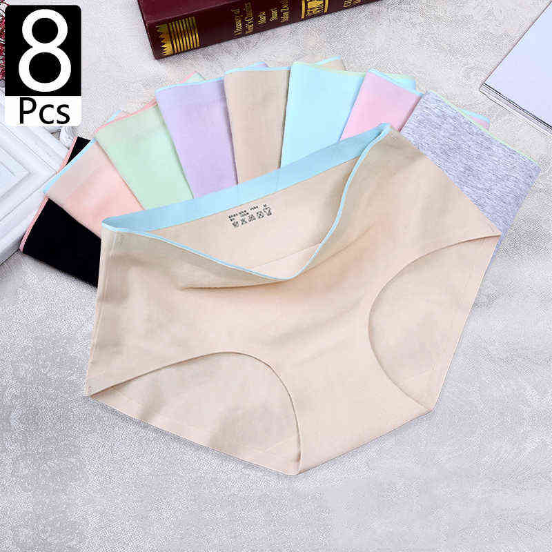 6/8Pcs women pants sexy Women's cotton panties Briefs seamless panties Breathable Lingerie Solid color woman shorts T220810, 8pcs 3
6/8Pcs women pants sexy Women's cotton panties Briefs seamless panties Breathable Lingerie Solid color woman shorts T220810, 8pcs 3