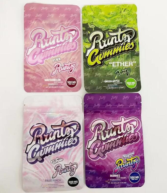 White Runty gummies Bag Edible Mylar Packaging Bags empty Candy gummy Edibles Plastic Zipper stand up child lock package
White Runty gummies Bag Edible Mylar Packaging Bags empty Candy gummy Edibles Plastic Zipper stand up child lock package