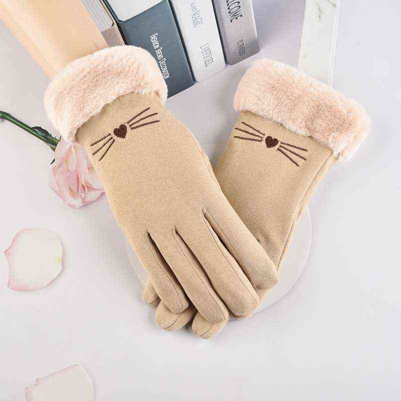 Young Students Cartoon Cute Windproof Touch Screen Gloves Women Winter Plus Velvet Full Finger Hand Warmer Glove Female T32 T220730
Young Students Cartoon Cute Windproof Touch Screen Gloves Women Winter Plus Velvet Full Finger Hand Warmer Glove Female T32 T220730