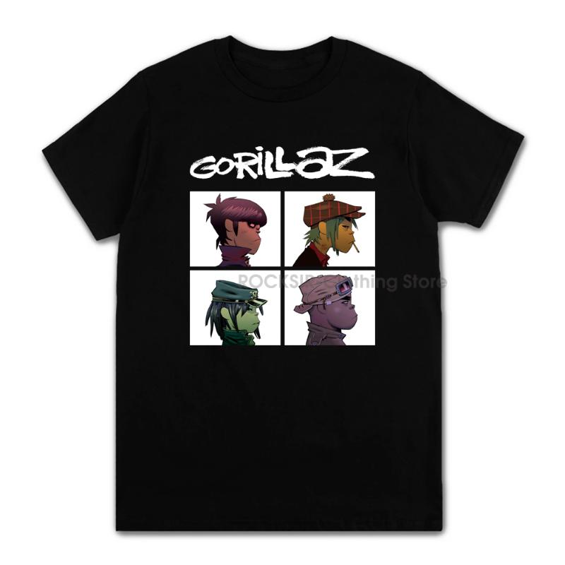 Men's T-Shirts Summer Music Band Gorillaz T-shirt Cotton Tops Tees Men Short Sleeve Boy Casual Homme T Shirt Fashion Streetwear Hip Hop -3, Py-dy-2542-wt
Men's T-Shirts Summer Music Band Gorillaz T-shirt Cotton Tops Tees Men Short Sleeve Boy Casual Homme T Shirt Fashion Streetwear Hip Hop -3, Py-dy-2542-wt