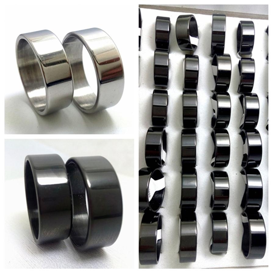 whole 100 Pcs Silver Black Plain Band stainless steel rings fashion wedding band Couples ring jewelry ring277V
whole 100 Pcs Silver Black Plain Band stainless steel rings fashion wedding band Couples ring jewelry ring277V