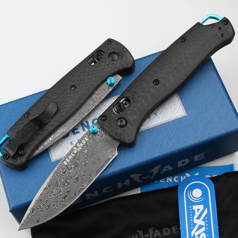 Benchmade 535/535-1 Bugout AXIS Folding Knife 3.24" Damascus Plain Blade Carbon fiber/TC4 Handles Outdoor Camping Hunting Pocket 535-BK4 Knives
Benchmade 535/535-1 Bugout AXIS Folding Knife 3.24" Damascus Plain Blade Carbon fiber/TC4 Handles Outdoor Camping Hunting Pocket 535-BK4 Knives