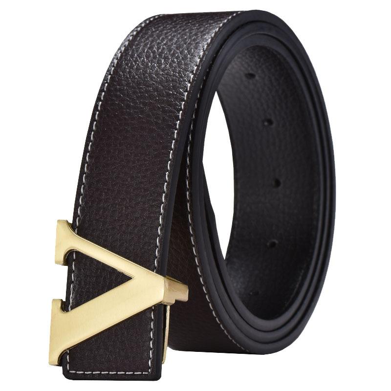 Belts High Quality Smooth Buckle Korean Fashion V Genuine Leather Pants Jeans Belt For Men Women Designer Cowboy, Black
Belts High Quality Smooth Buckle Korean Fashion V Genuine Leather Pants Jeans Belt For Men Women Designer Cowboy, Black