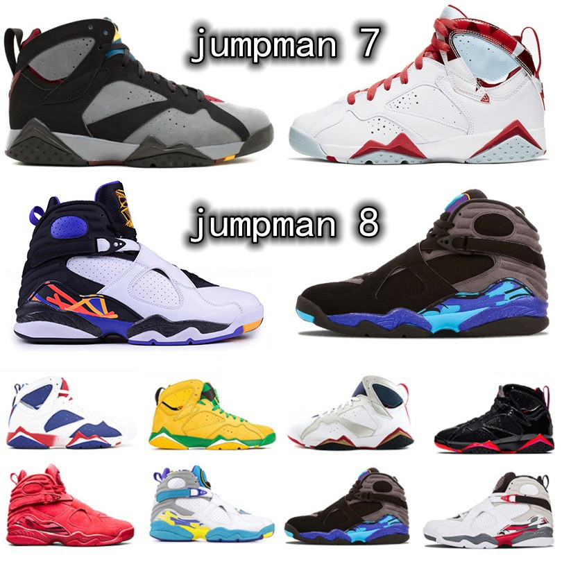 8 Jumpman 7 men Basketball Shoes 7s Bordeaux Topaz Mist Patent Leather Hare Flint 8s Aqua Raid South Beach Three Peat mens trainers Sports, Color#13
8 Jumpman 7 men Basketball Shoes 7s Bordeaux Topaz Mist Patent Leather Hare Flint 8s Aqua Raid South Beach Three Peat mens trainers Sports, Color#13
