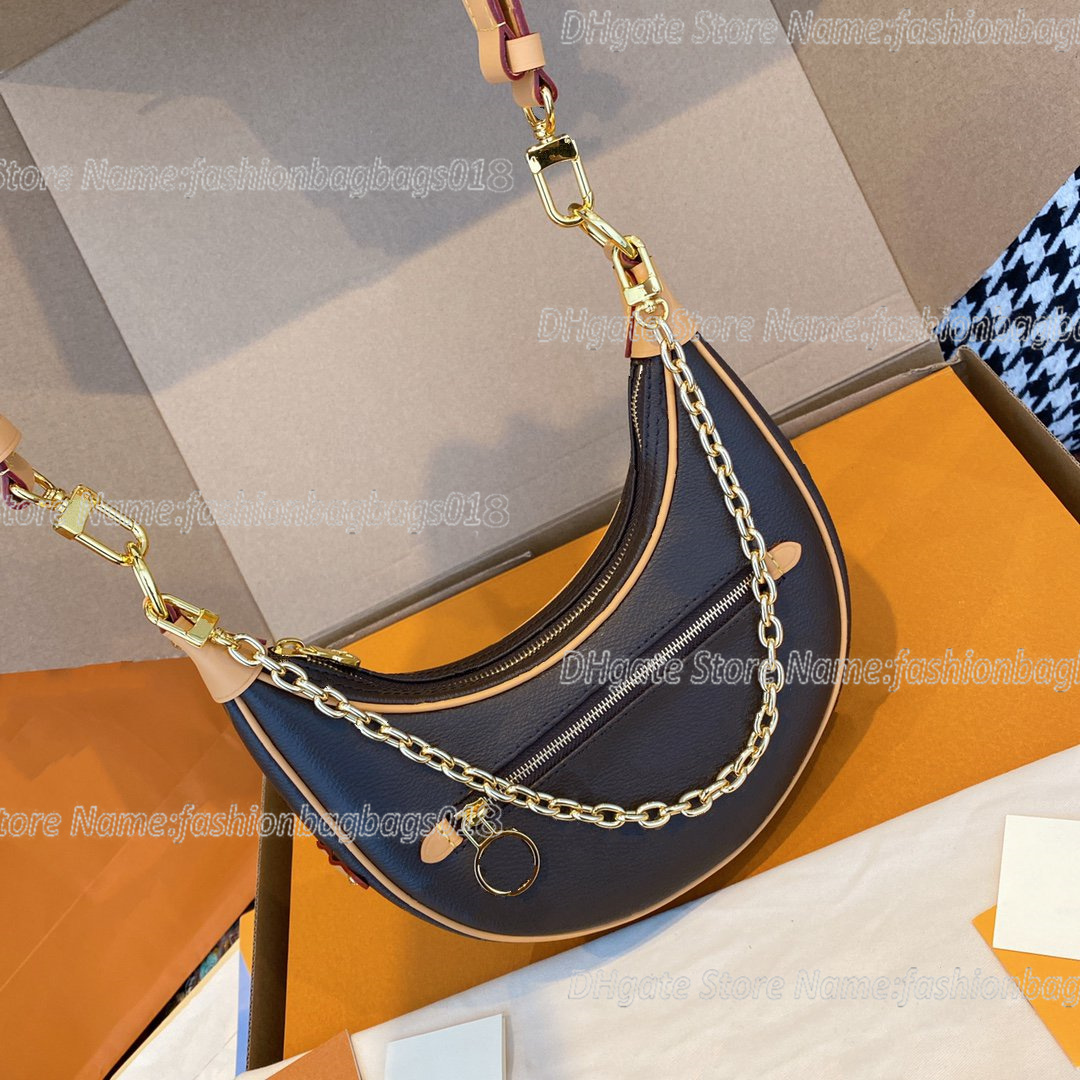 Loop Handbag Half-moon Baguette Shoulder Bags Women Designer Cruise 2022 Croissant Chain Cross Body Monograms coated canvas Leather M81098
Loop Handbag Half-moon Baguette Shoulder Bags Women Designer Cruise 2022 Croissant Chain Cross Body Monograms coated canvas Leather M81098