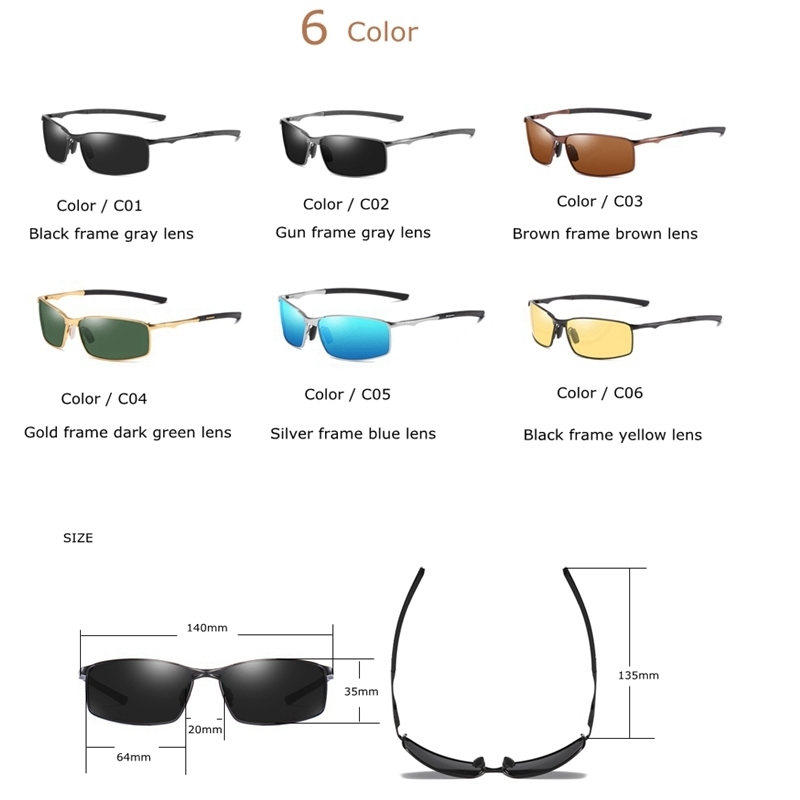 Polarized Sunglasses Men Fashion Eyes Protect Sun Glasses With Accessories Male Driving s 220518