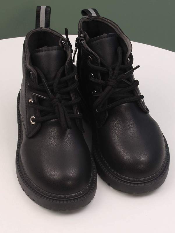 Kids Lace-up Front Combat Boots SHE