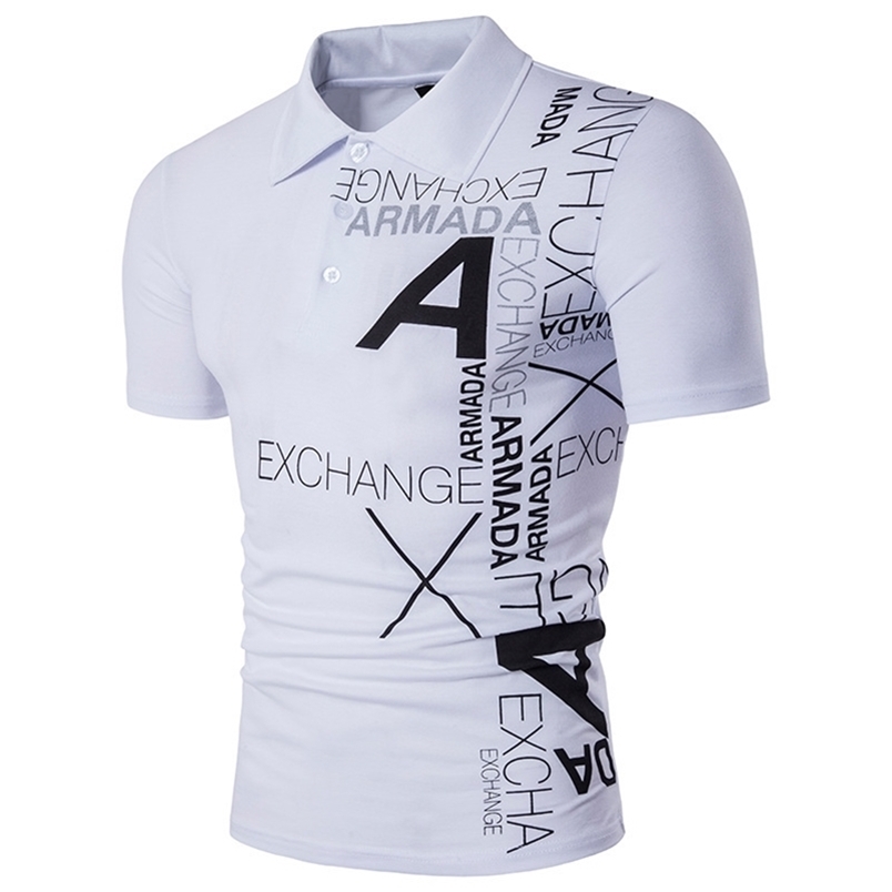 Printed A Letter Polo Shirt For Men Cotton Man's Leisure Clothing Short Sleeve T Top 220402, 99-white
Printed A Letter Polo Shirt For Men Cotton Man's Leisure Clothing Short Sleeve T Top 220402, 99-white