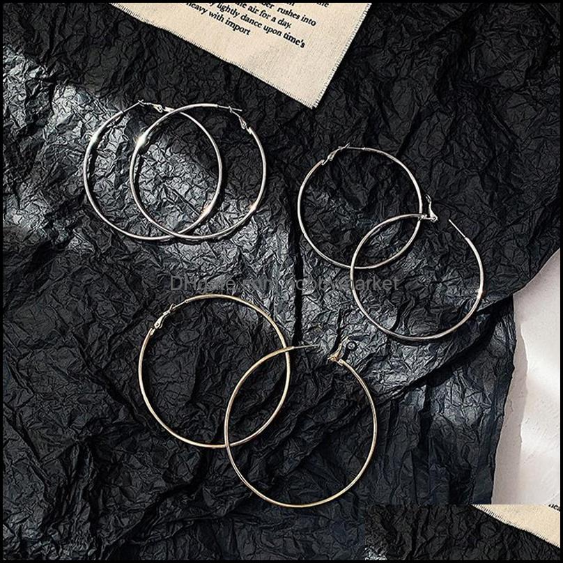 Different Size Big Smooth Circle Hoop Earring For Women Jewelry Gold Color Simple Round Loop Earrings Party Accessories Drop Delivery 2021
Different Size Big Smooth Circle Hoop Earring For Women Jewelry Gold Color Simple Round Loop Earrings Party Accessories Drop Delivery 2021