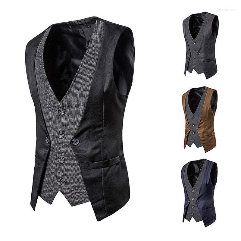 Men' Vests Suit Vest Four Seasons Business Jacket Fashion Casual Classic Self-cultivation Double-Breasted Guin22
Men' Vests Suit Vest Four Seasons Business Jacket Fashion Casual Classic Self-cultivation Double-Breasted Guin22