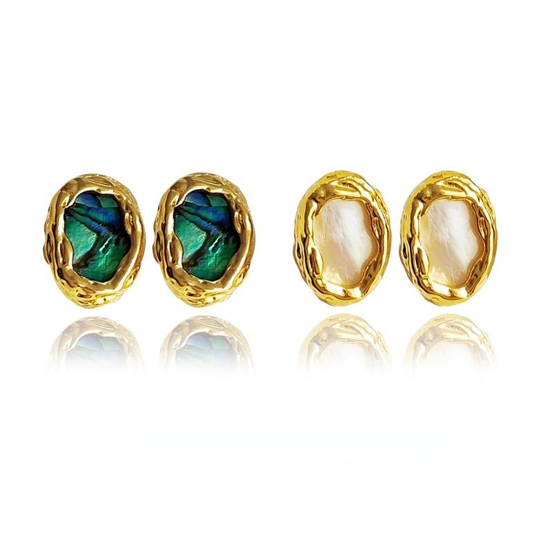 Stud Irregular Earrings Jewelry For Women 2022 Piercing Shell Emerald Green Woman Earring Accessories Bijouterie Female GiftStud
Stud Irregular Earrings Jewelry For Women 2022 Piercing Shell Emerald Green Woman Earring Accessories Bijouterie Female GiftStud
