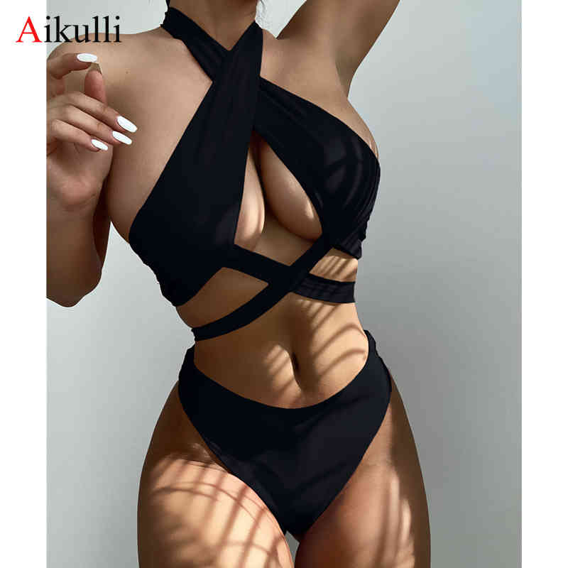 Sexy Halter Hollow Cross Bikinis Set Swimsuit Women's 2022 Solid Two-Piece Swimwear Summer Beachwear Woman Bath Bathing Suit, Purple 2pcs
Sexy Halter Hollow Cross Bikinis Set Swimsuit Women's 2022 Solid Two-Piece Swimwear Summer Beachwear Woman Bath Bathing Suit, Purple 2pcs