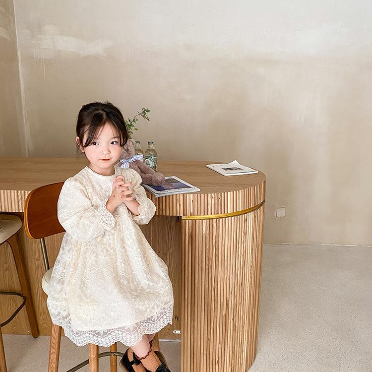 Girl's Dresses Little Princess High Quality Lace Embroidery Party Baby Girls Long Sleeve Fairy Dress 1-8YGirl's, Beige
Girl's Dresses Little Princess High Quality Lace Embroidery Party Baby Girls Long Sleeve Fairy Dress 1-8YGirl's, Beige