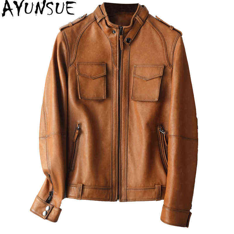 Ayunsue Genuine Leather Jacket Women Genuine Sheepskin Jacket Famale Short Cool Motorcycle Clothing Woman Jaqueta Couro Feminina SQ23 J220727, Brown.
Ayunsue Genuine Leather Jacket Women Genuine Sheepskin Jacket Famale Short Cool Motorcycle Clothing Woman Jaqueta Couro Feminina SQ23 J220727, Brown.