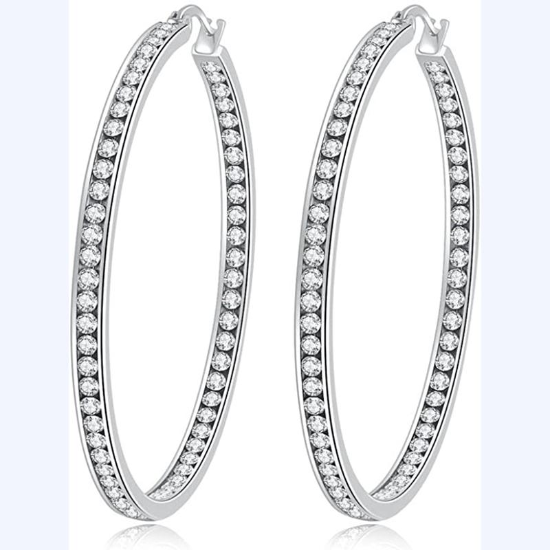 Hoop & Huggie Crystal Stainless Steel Earring For Women Hypoallergenic Jewelry Sensitive Ears Large Big Earrings Hoops JewelryHoop
Hoop & Huggie Crystal Stainless Steel Earring For Women Hypoallergenic Jewelry Sensitive Ears Large Big Earrings Hoops JewelryHoop