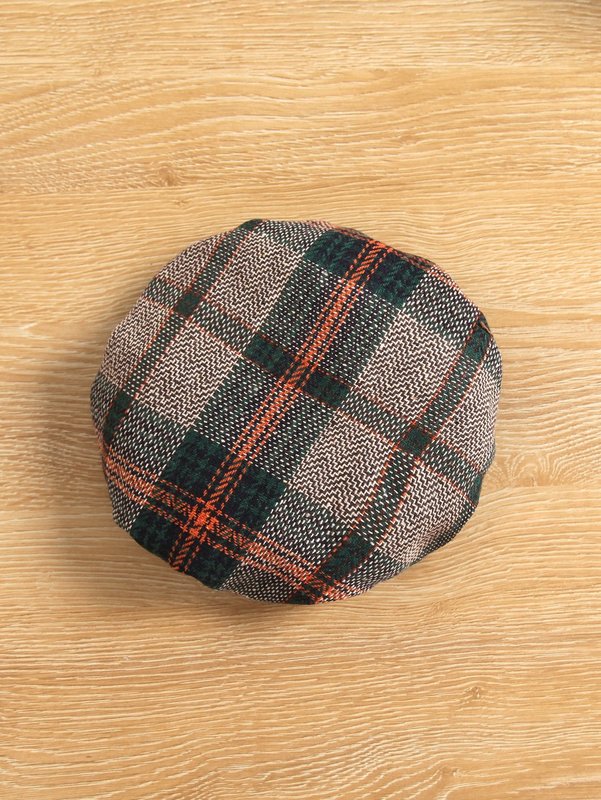 Toddler Girls Ruffle Trim Top & Tartan Skirt With Hat SHE