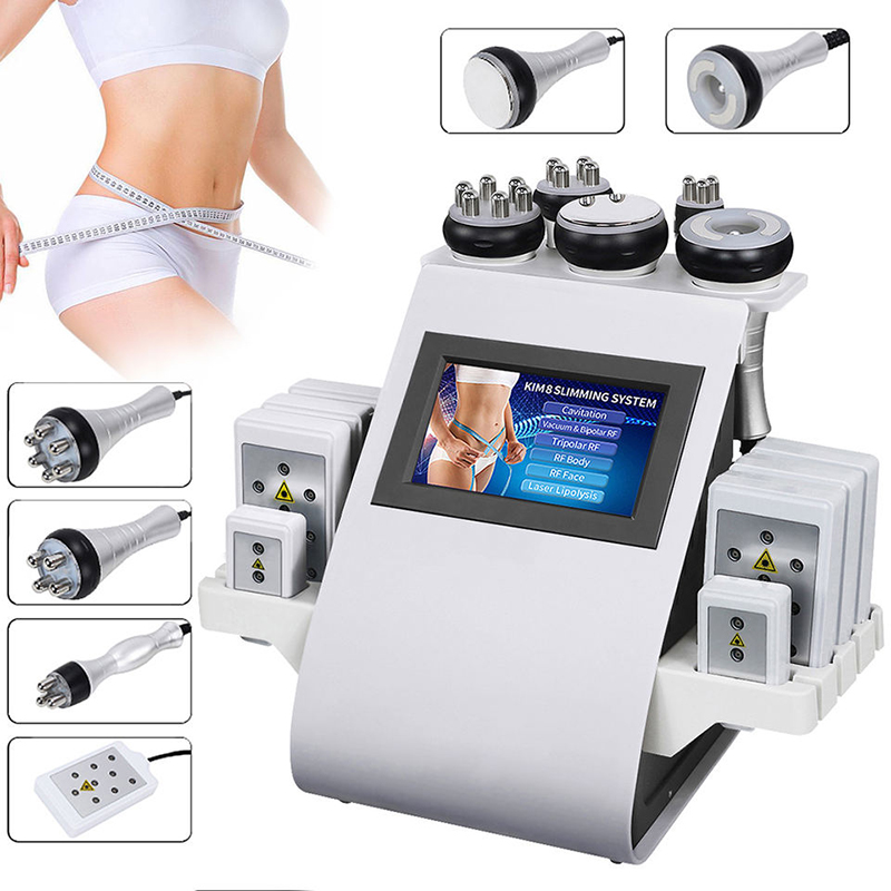 40K Cavitation RF Laser Vacuum 6in1 Slimming Beauty Home Use Salon Spa Machine Radio Frequency Lipolaser Body Shaping Skin Tightening Face Lifting Fat