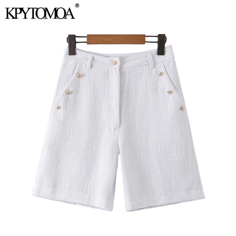 KPYTOMOA Women Fashion Side Pockets With Buttons Tweed Shorts Vintage High Waist Zipper Female Short Pants Mujer 220419, As picture
KPYTOMOA Women Fashion Side Pockets With Buttons Tweed Shorts Vintage High Waist Zipper Female Short Pants Mujer 220419, As picture