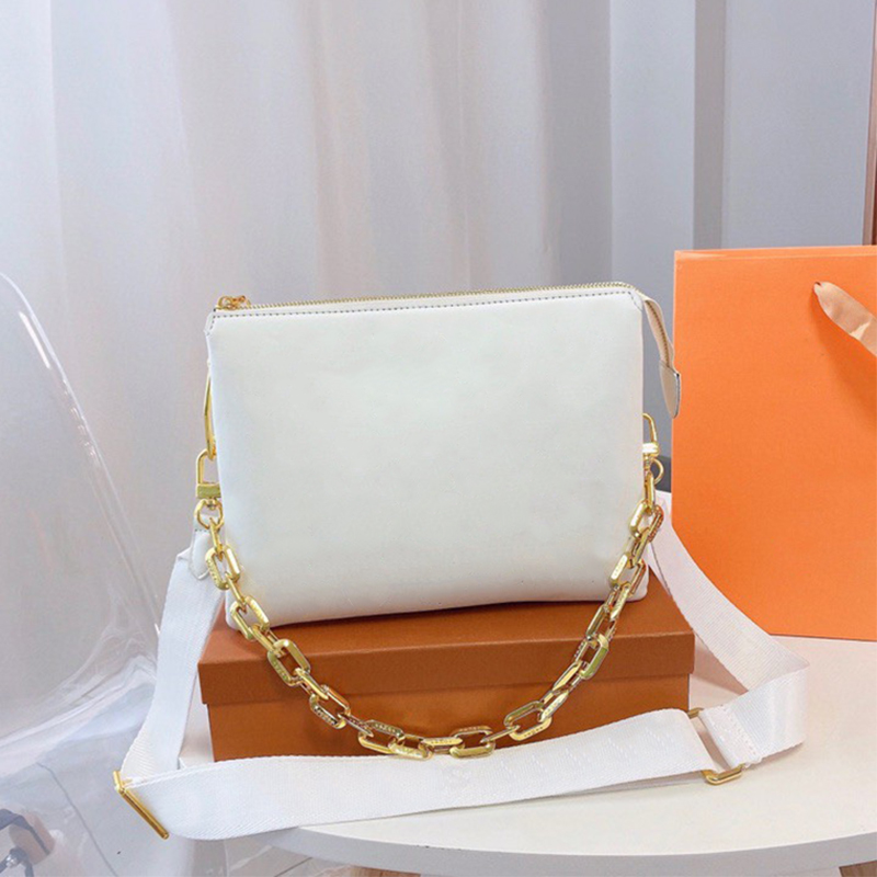 Luxury Shoulder Bags Designer Top quality leather New Chain Handbag Messenger Pack Womens Trend baguette totes lady evening clutch wallet Crossbody Bag 26cm, White with black letters
Luxury Shoulder Bags Designer Top quality leather New Chain Handbag Messenger Pack Womens Trend baguette totes lady evening clutch wallet Crossbody Bag 26cm, White with black letters