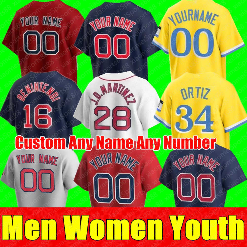 2022 New Men Women Youth 34 DAVID ORTIZ CHRIS SALE Jerseys City Connect RAFAEL DEVERS BOSTON BOGAERTS VERDUGO RED SOX YASTRZEMSKI J.D.
