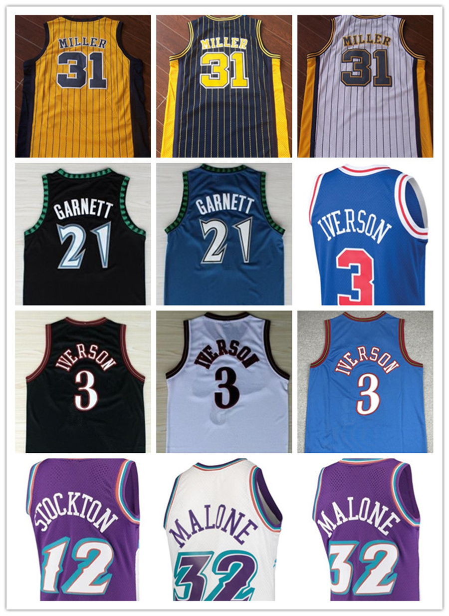 2022 new Vintage Allen 3 iverson Jersey Kevin 21 Garnett Basketball Jerseys John 12 Stockton Karl Reggie Malone Miller stitched white
2022 new Vintage Allen 3 iverson Jersey Kevin 21 Garnett Basketball Jerseys John 12 Stockton Karl Reggie Malone Miller stitched white