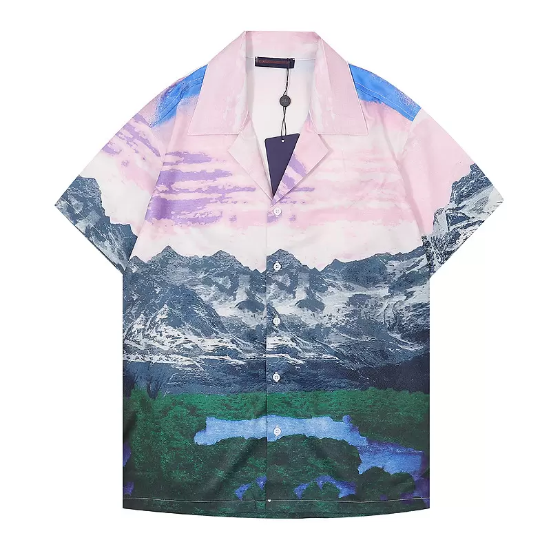 Summer Men T Shirts designer Bowling Casual Printed Button Lapel Cardigan short sleeve top High quality fashion Stand Collar Casual business affairs shirt M-XXXL, Customize
Summer Men T Shirts designer Bowling Casual Printed Button Lapel Cardigan short sleeve top High quality fashion Stand Collar Casual business affairs shirt M-XXXL, Customize