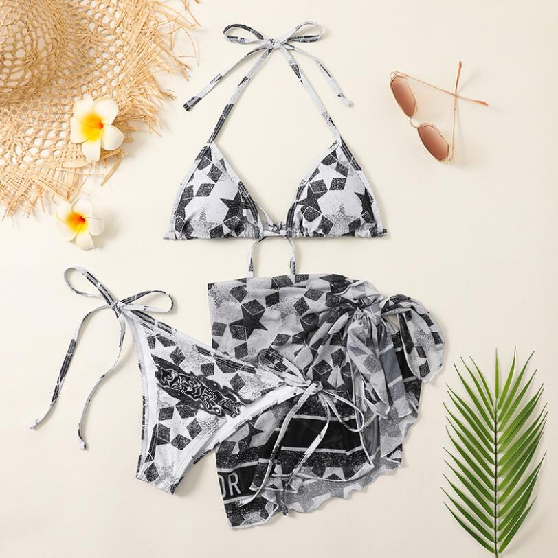 Super Soft Touch Designer Bikini Set Swimsuit With Shawl Textile Letter D Star Design Beachwear Women Summer Beach Bathing Suit 3 Piece Suit For Holiday, As picture
Super Soft Touch Designer Bikini Set Swimsuit With Shawl Textile Letter D Star Design Beachwear Women Summer Beach Bathing Suit 3 Piece Suit For Holiday, As picture