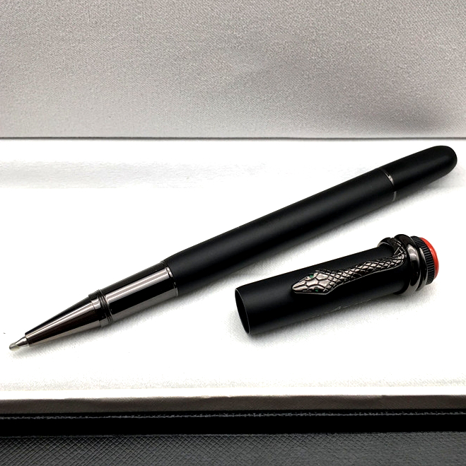 Inheritance Series Matte Black Rollerball pen Ballpoint pen exquisite snake clip design office school supplies Writing Smooth Ink Fountain Pens High Quality, As picture shows
Inheritance Series Matte Black Rollerball pen Ballpoint pen exquisite snake clip design office school supplies Writing Smooth Ink Fountain Pens High Quality, As picture shows