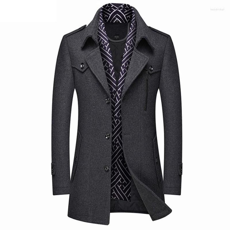 Men's Wool & Blends Brand Men Coats Scarf Collar Thick Trench Coat Winter Casual Long Woolen Cold Resistant Overcoat Kend22, Black
Men's Wool & Blends Brand Men Coats Scarf Collar Thick Trench Coat Winter Casual Long Woolen Cold Resistant Overcoat Kend22, Black