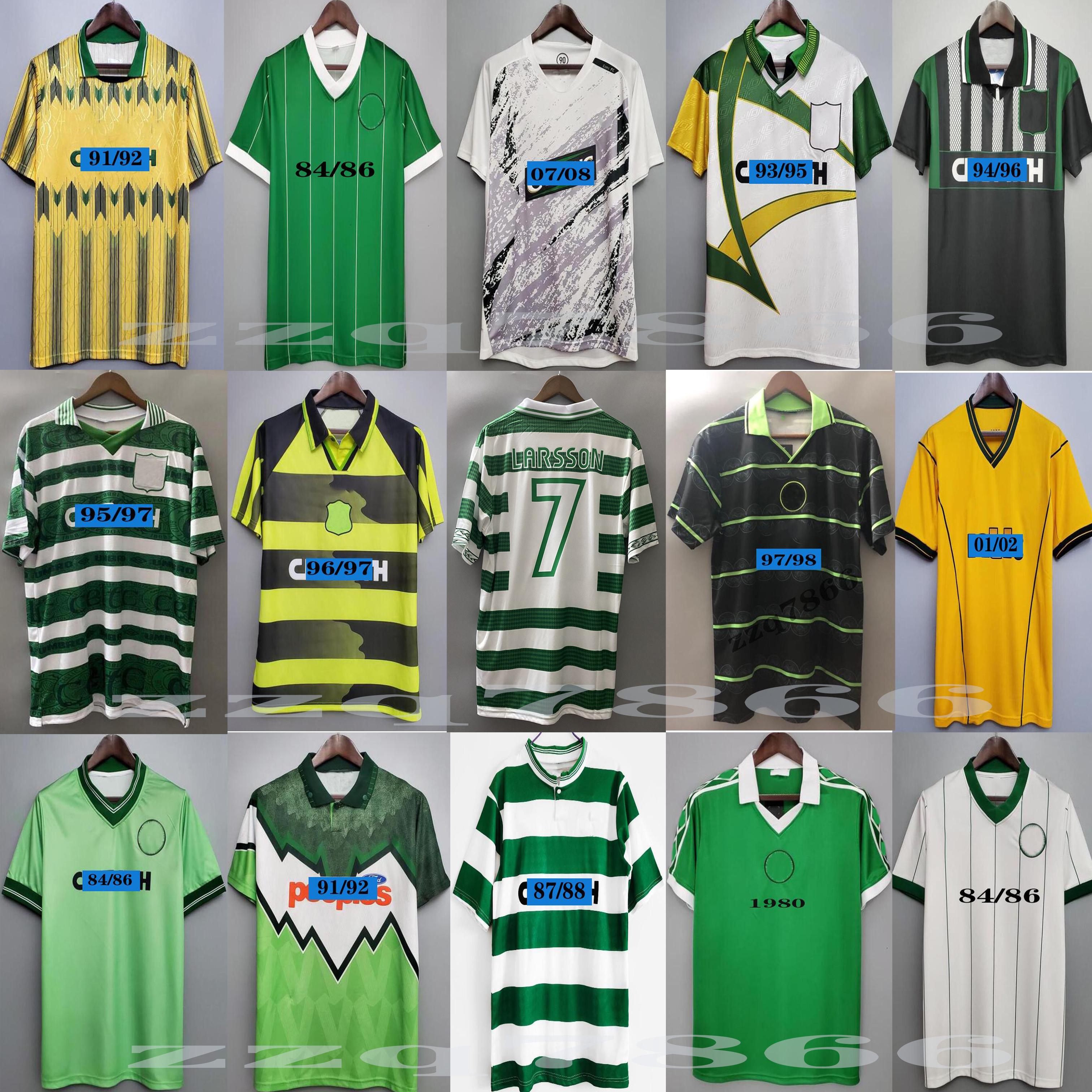 1982 84 86 TOP Celtic #7 LARSSON 2000 2002 retro soccer jerseys 80 85 89 01 03 06 07 08 91 92 96 97 Vintage football shirts away green Gillespie Cascarino, Beige
1982 84 86 TOP Celtic #7 LARSSON 2000 2002 retro soccer jerseys 80 85 89 01 03 06 07 08 91 92 96 97 Vintage football shirts away green Gillespie Cascarino, Beige