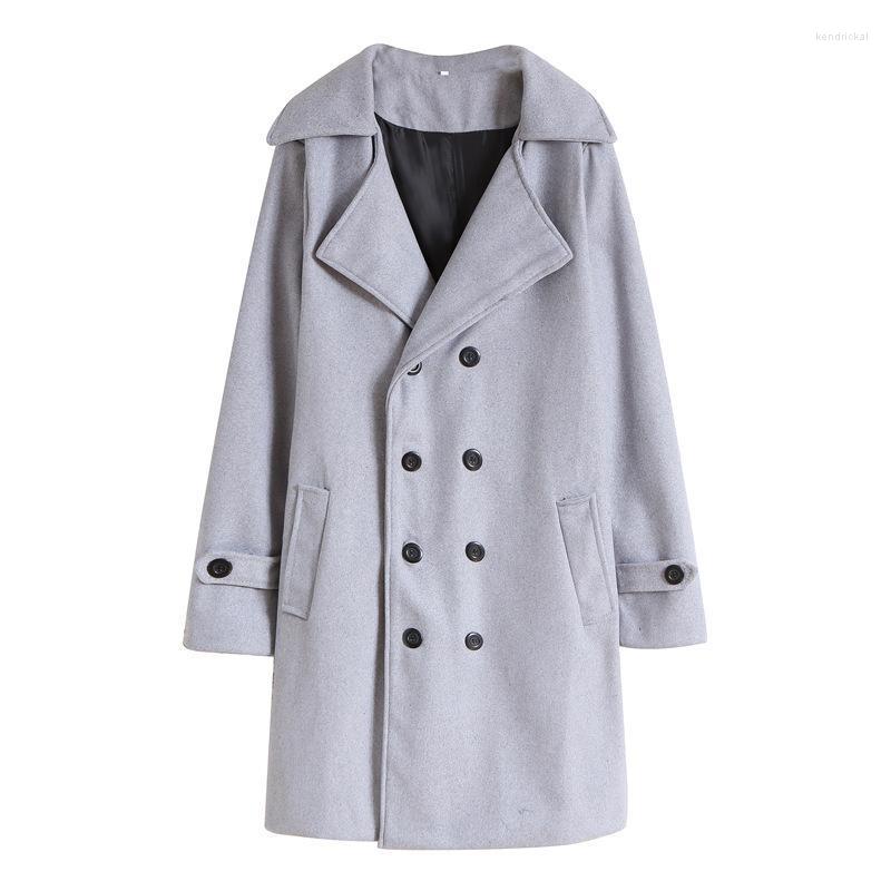 Men's Wool & Blends LUCLESAM Men Winter Warm Solid Color Woolen Trench Coat Long Double Breasted Overcoat Abrigo Hombre Manteaux Longs Kend2, Khaki
Men's Wool & Blends LUCLESAM Men Winter Warm Solid Color Woolen Trench Coat Long Double Breasted Overcoat Abrigo Hombre Manteaux Longs Kend2, Khaki