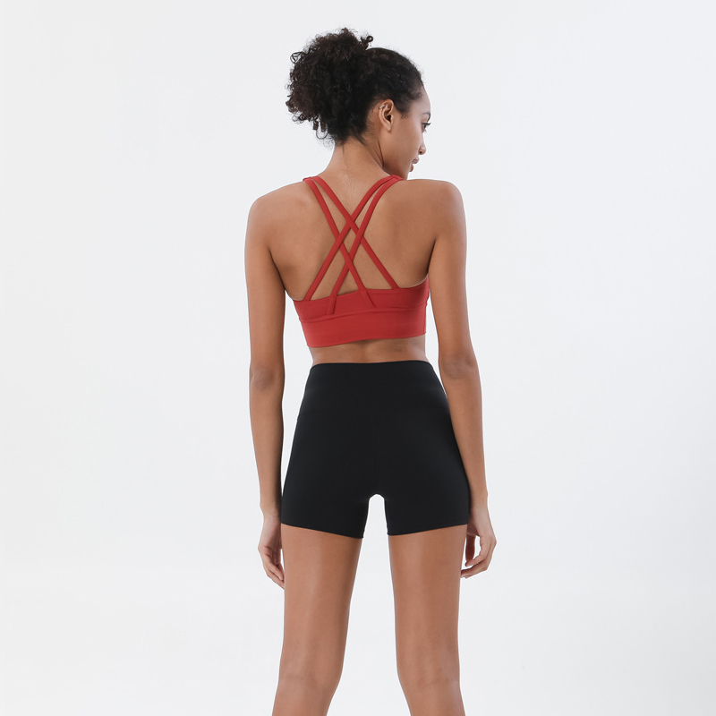 SOISOU Summer Women's Tracksuit Shorts Sets Sexy Bra High Waist Short Sportwear Suit Elastic Set Woman 2 Pieces 220330