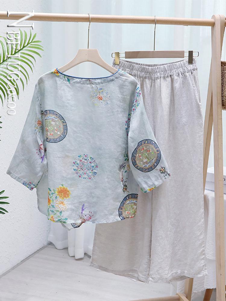 Women's Two Piece Pants Women Cotton Linen Casual T-shirts Sets Arrival 2022 Summer Vintage Style Comfortable Female Tops Tees PantsWomen's
Women's Two Piece Pants Women Cotton Linen Casual T-shirts Sets Arrival 2022 Summer Vintage Style Comfortable Female Tops Tees PantsWomen's