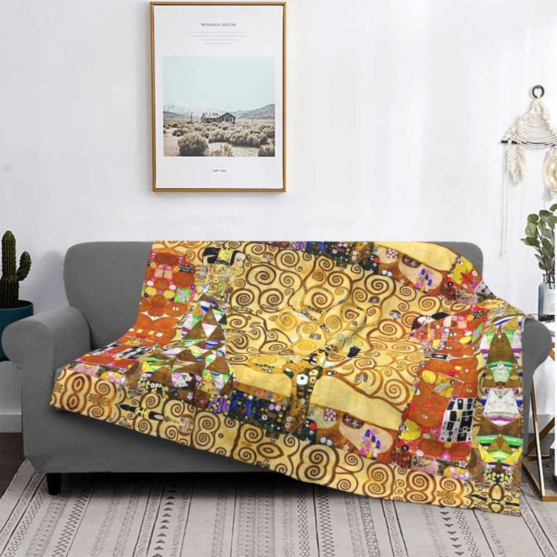 Blankets Tree Of Life Stoclet Frieze Gustav Klimt Fleece Novelty Warm Throw Blanket For Bedspread Autumn/Winter
Blankets Tree Of Life Stoclet Frieze Gustav Klimt Fleece Novelty Warm Throw Blanket For Bedspread Autumn/Winter