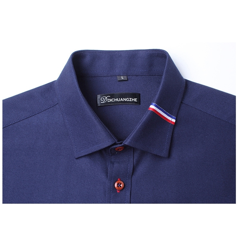 camisa High Quality Fall Long Sleeve Formal Shirt Camisa Social Masculina Casual Slim Men's 220322