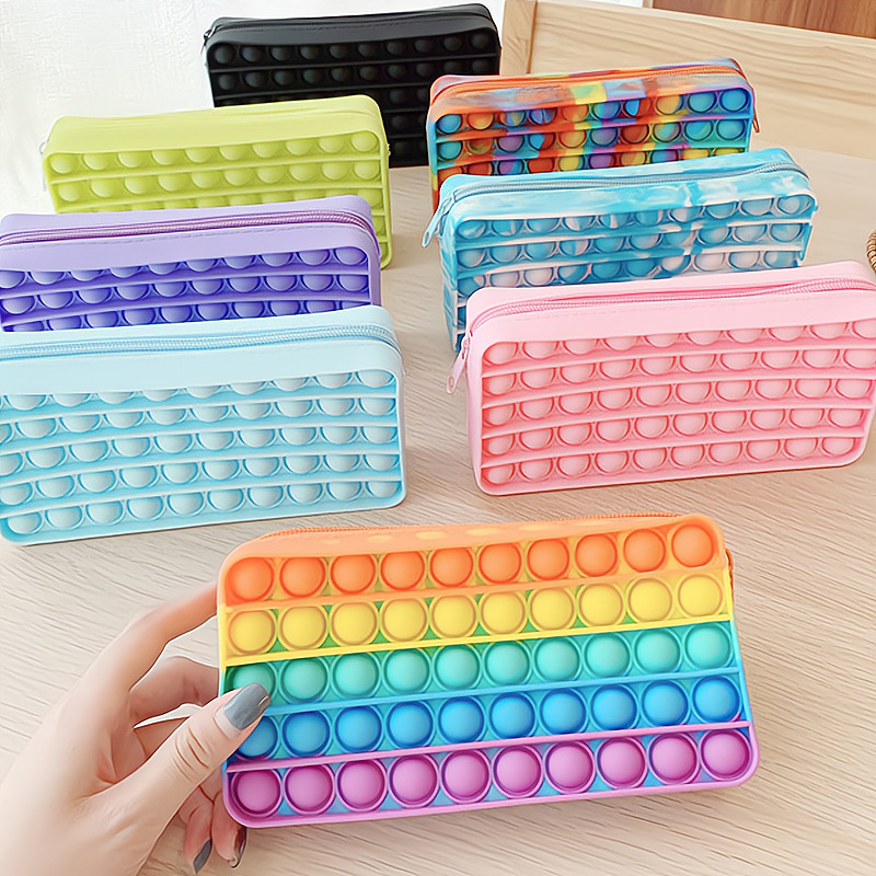 Kawaii Silicone Handbags Wallet Push Its Bubble Fidget Toys Bags Pencil Case Simpl Dimmer Antistress Toy Soft Press Pops Figet Toys Bag, Rainbow
Kawaii Silicone Handbags Wallet Push Its Bubble Fidget Toys Bags Pencil Case Simpl Dimmer Antistress Toy Soft Press Pops Figet Toys Bag, Rainbow