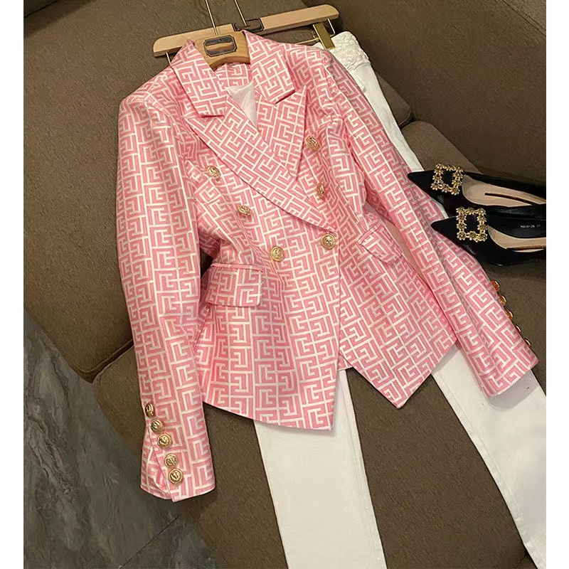T046 Tide Brand RUNWAY High-Quality Feature Crop Blazer Retro designer Presbyopic Suit Jacket Lion Double-Breasted Slim 5XL Women's Clothing, Red
T046 Tide Brand RUNWAY High-Quality Feature Crop Blazer Retro designer Presbyopic Suit Jacket Lion Double-Breasted Slim 5XL Women's Clothing, Red