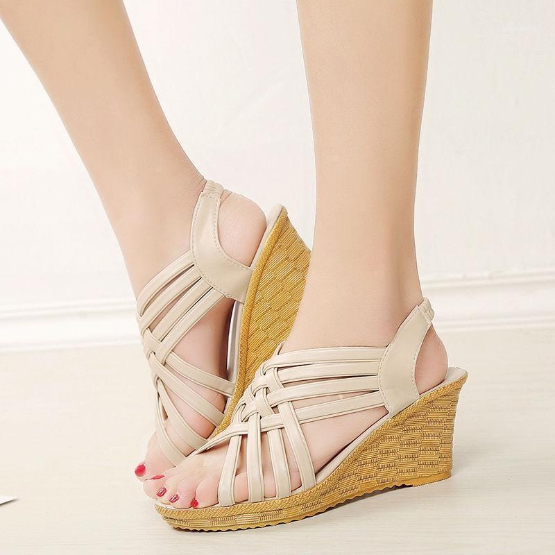 Sandals Female Footwear Fashion Open Toe Casual Women Wedge Platform Summer Slip On Ladies High Heels Gladiator, Black
Sandals Female Footwear Fashion Open Toe Casual Women Wedge Platform Summer Slip On Ladies High Heels Gladiator, Black