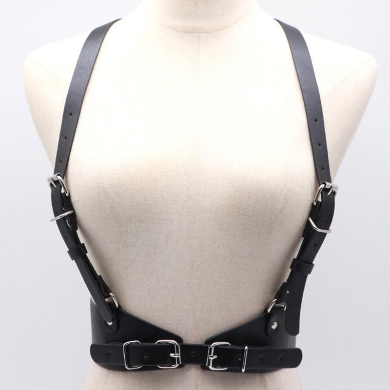 Belts Women Body Chain Waist Belt Punk Adjustable Cinch Faux Leather Buckle Dress Shirt Trendy Decoration DXAA, Black
Belts Women Body Chain Waist Belt Punk Adjustable Cinch Faux Leather Buckle Dress Shirt Trendy Decoration DXAA, Black