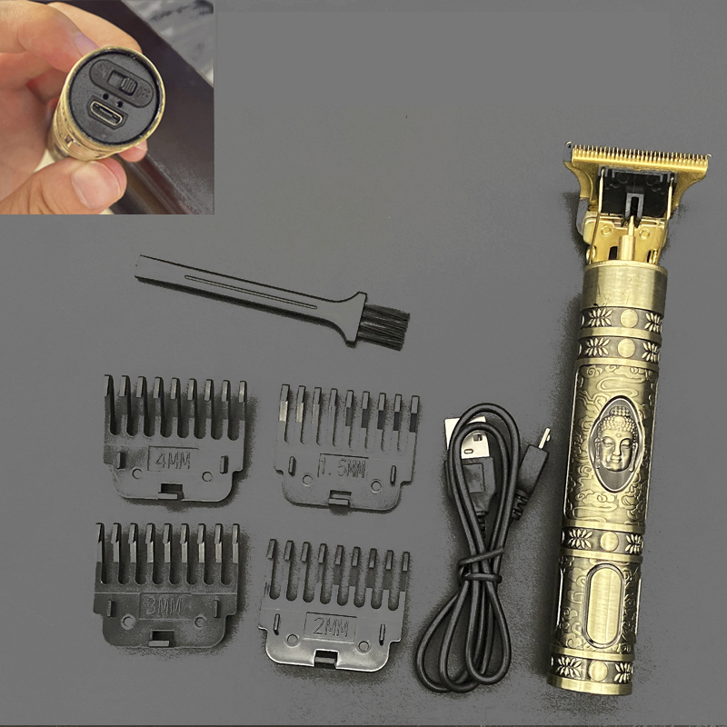 Men Cordless Barber Professional Electric Hair Cutting Machine Beard Trimmer 220623