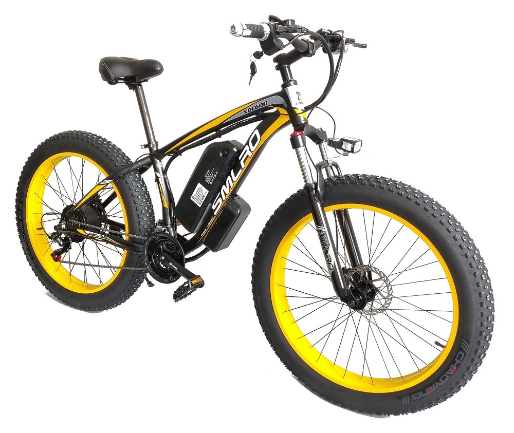 Smlro XDC600 Electric bicycle 4.0Fat tire 21 Speeds 26 Inch 48V 500W Electric Bike SHIMANO speed Beach E-Bike For Adult